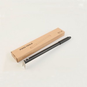 Pizza Forks Pizza Turner -alumiinikahvan kääntäminen leipomoiden tukeva tallentaa&siirtokeittiö ja leivontatyökalu, musta