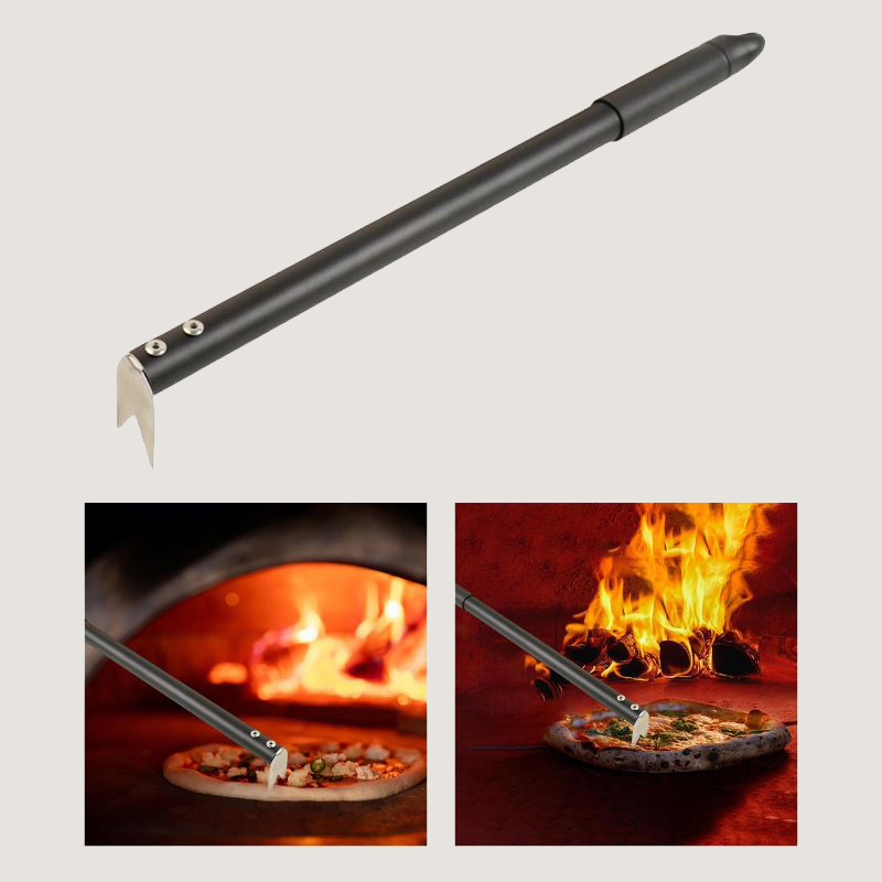 Pizza Forks Pizza Turner -alumiinikahvan leipomoiden tukeva tallentaminen Helppo tallentaa&Transfer Kitchen ja leivontatyökalu, hopea