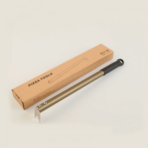Pizza -haarukka ruostumattomasta teräksestä valmistettu pizza -läppä